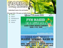 Tablet Screenshot of floridayoungnaturists.com